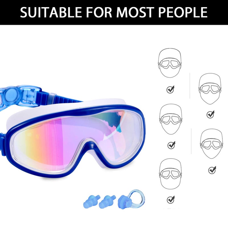 Young4us 2 Pack Kids Swim Goggles, Swimming Glasses for Children from 3 to 15 Years Old - Image 3